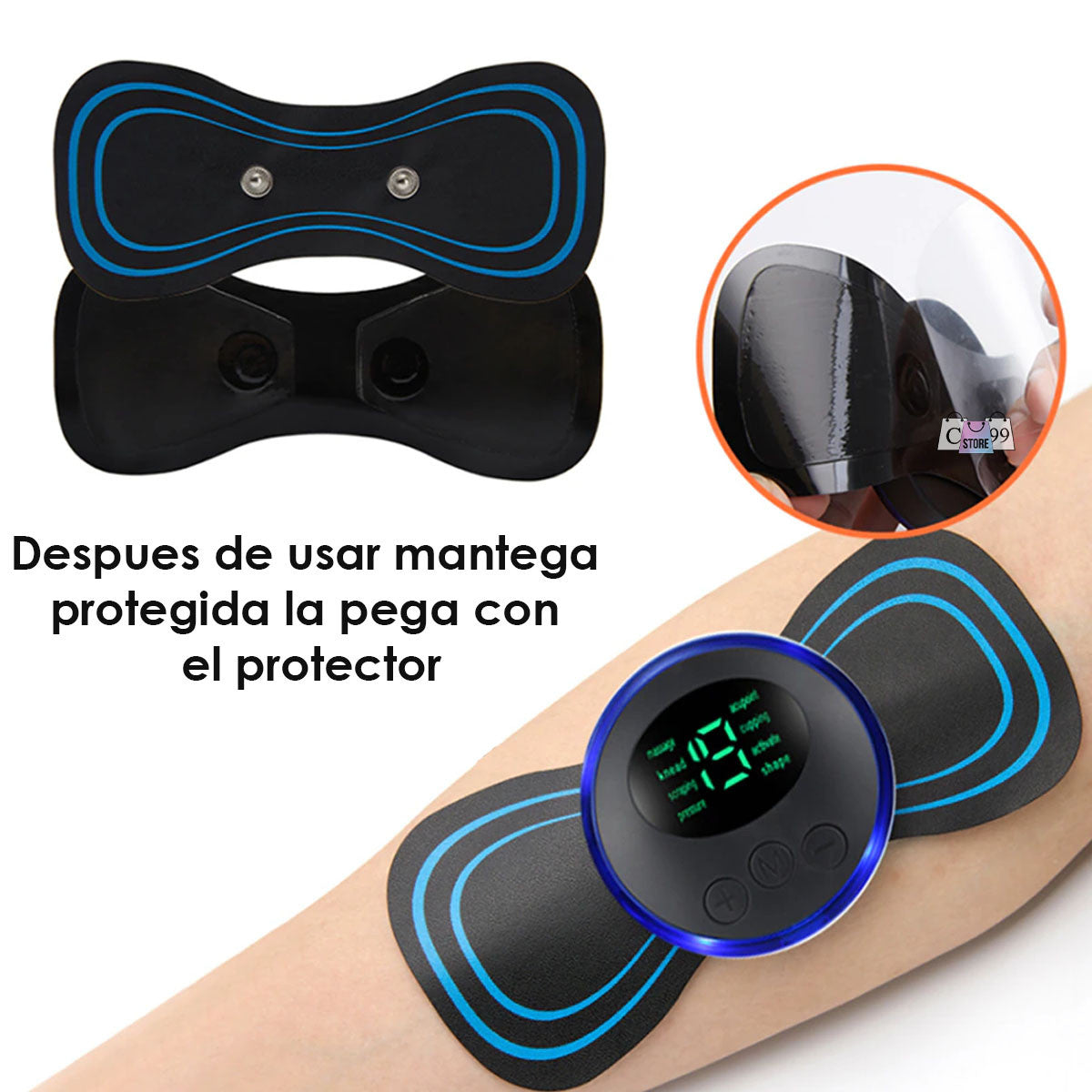 MINI MASAJEADOR CERVICAL ELÉCTRICO RECARGABLE USB + CONTROL EXTRA   [⭐⭐⭐⭐⭐ 4.98(99 opiniones)]